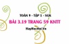 Bài 3.19 Toán 9 tập 1 SGK Kết nối tri thức